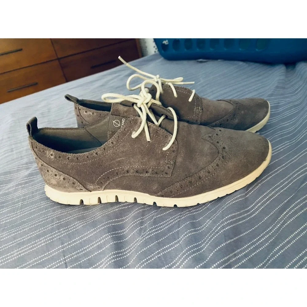 Cole Haan Grand zero suede oxford wingtip shoes‎ 8.5